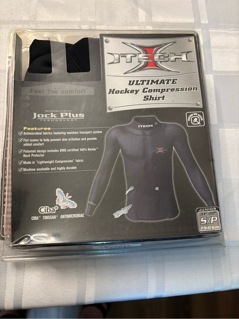 XTECH Ultimate Hockey Compression Camisole - Black junior size S